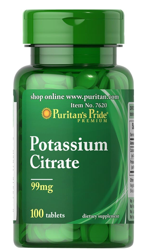 potassium citrate 99 mg 100 tablets
